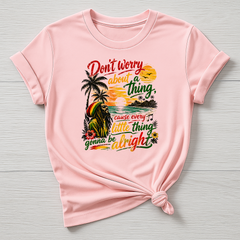 Music T-Shirt : Don't Worry Smile Design, Gildan Softstyle