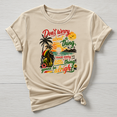 Music T-Shirt : Don't Worry Smile Design, Gildan Softstyle