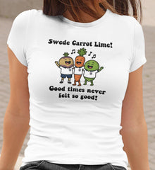 Personalised Football T-Shirt, Swede Carrot Lime - Sweet Caroline - Funny Custom Tee - Fast UK Post!