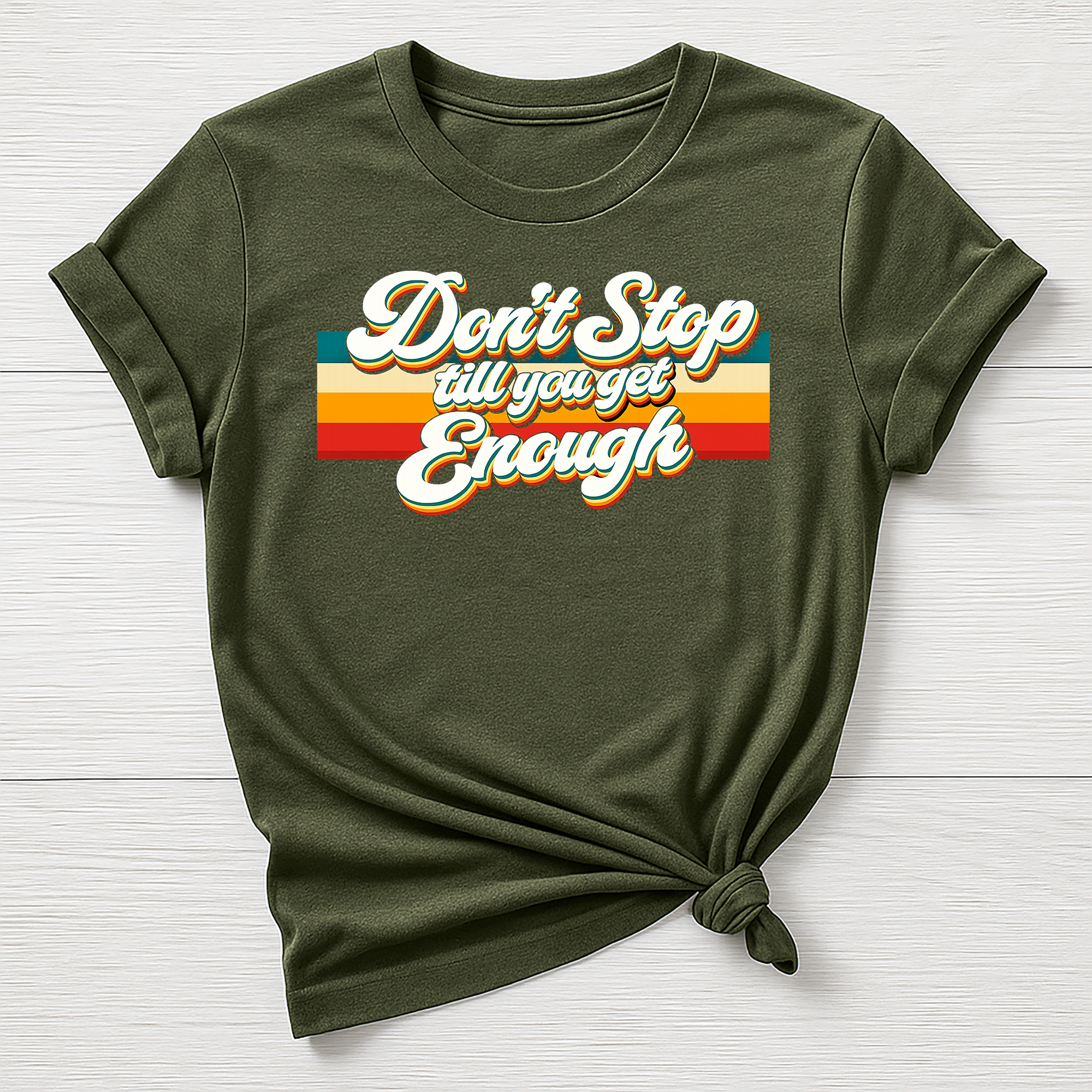 Music T-Shirt : Don't Stop  Till You Get Enough Design - Gildan Softstyle