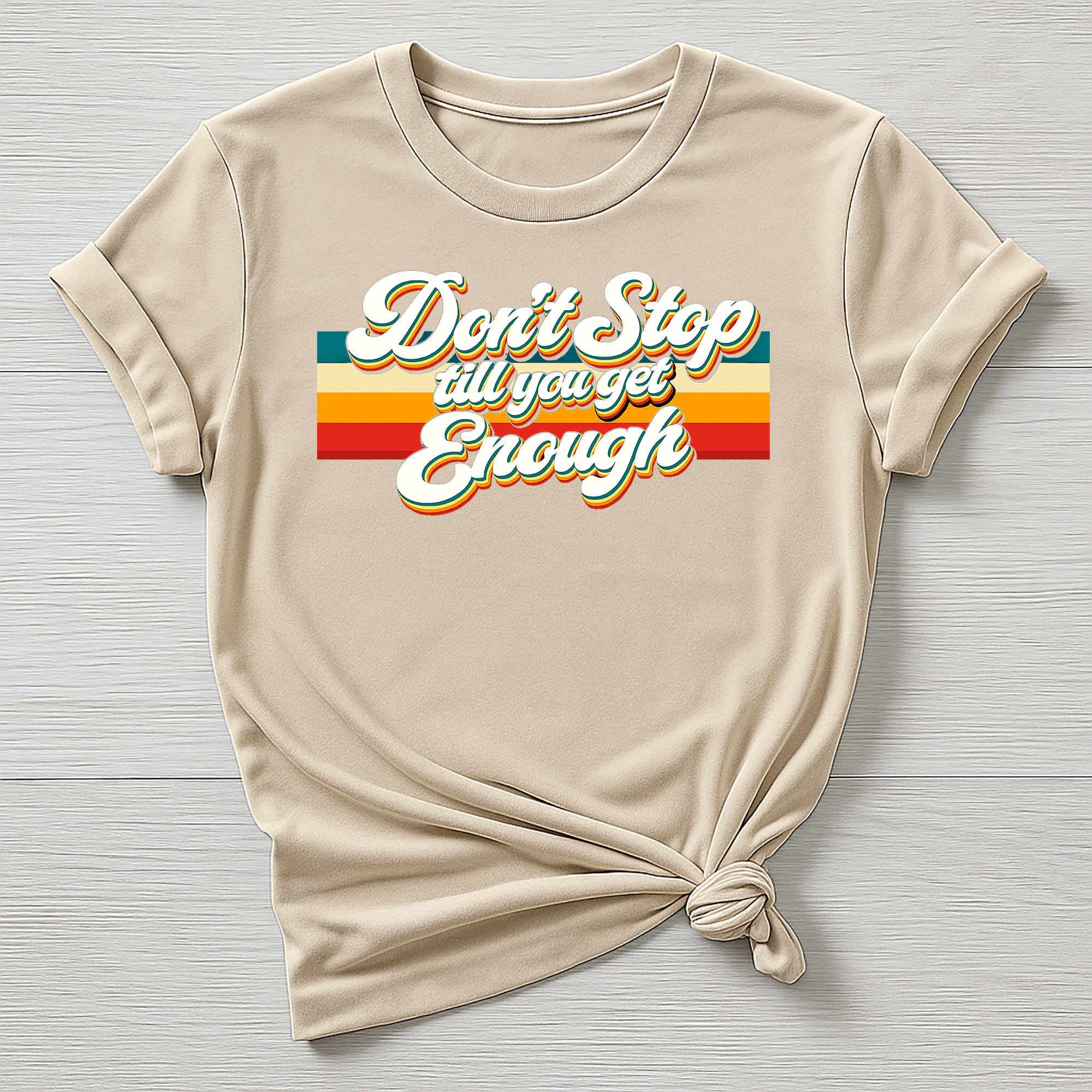 Music T-Shirt : Don't Stop  Till You Get Enough Design - Gildan Softstyle