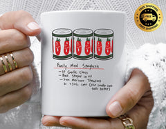 TV Show Parody Mug - Family Meal Spaghetti Design - Funny Graphic Coffee Cup with Tracked UK Postage