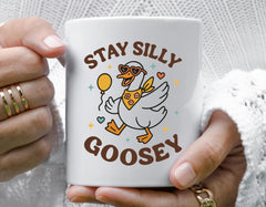 Silly Goose Mug, Stay Silly Goosey Design - Fast Free Tracked UK Post!