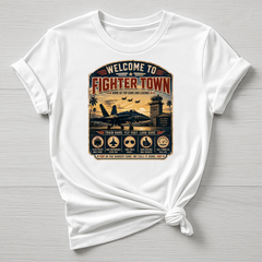 Welcome to Fighter Town T-Shirt - Parody Design - Gildan Softstyle