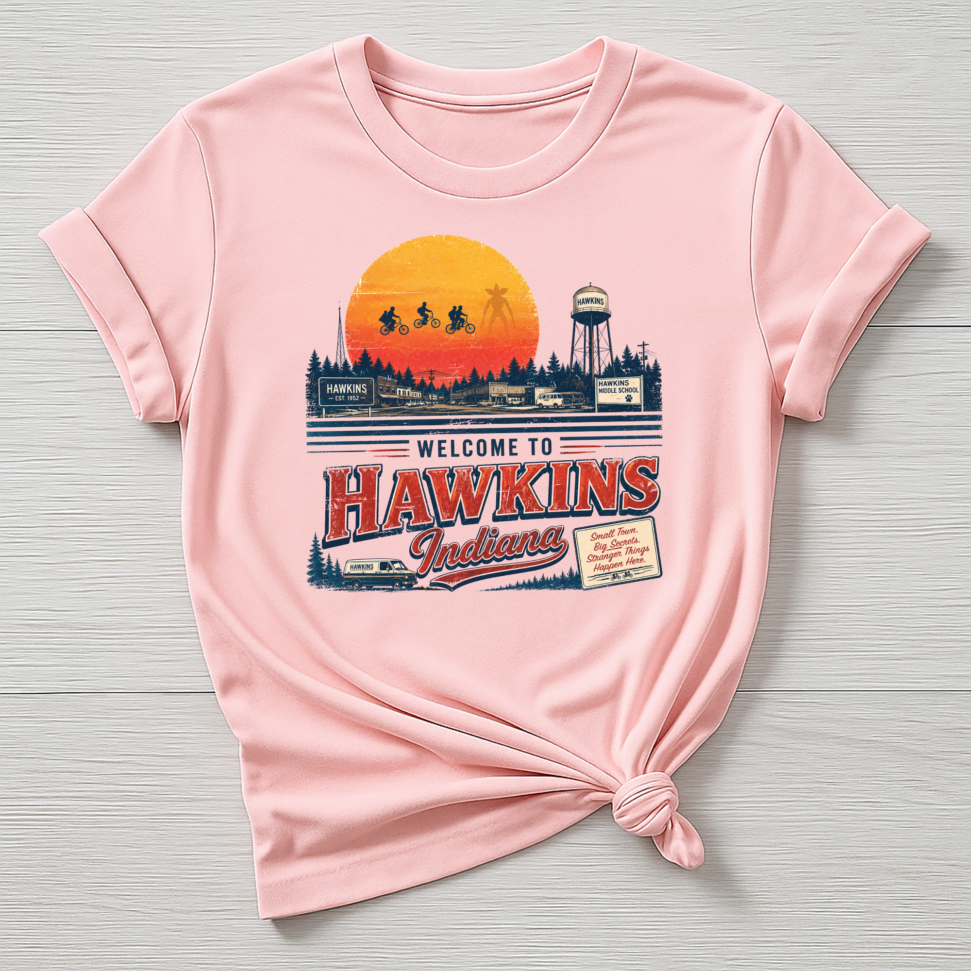 Welcome to Hawkins T-Shirt - Parody Design - Gildan Softstyle
