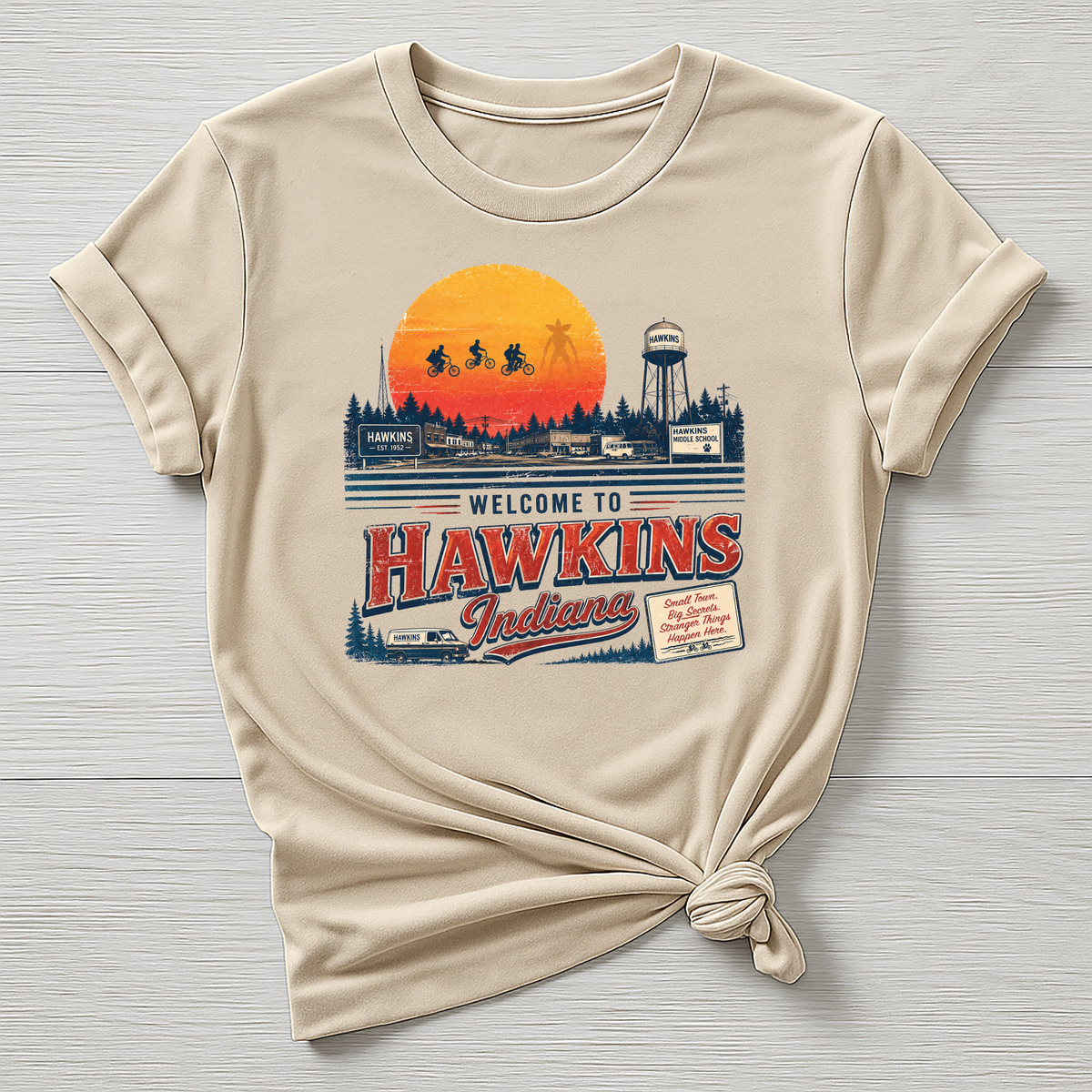 Welcome to Hawkins T-Shirt - Parody Design - Gildan Softstyle