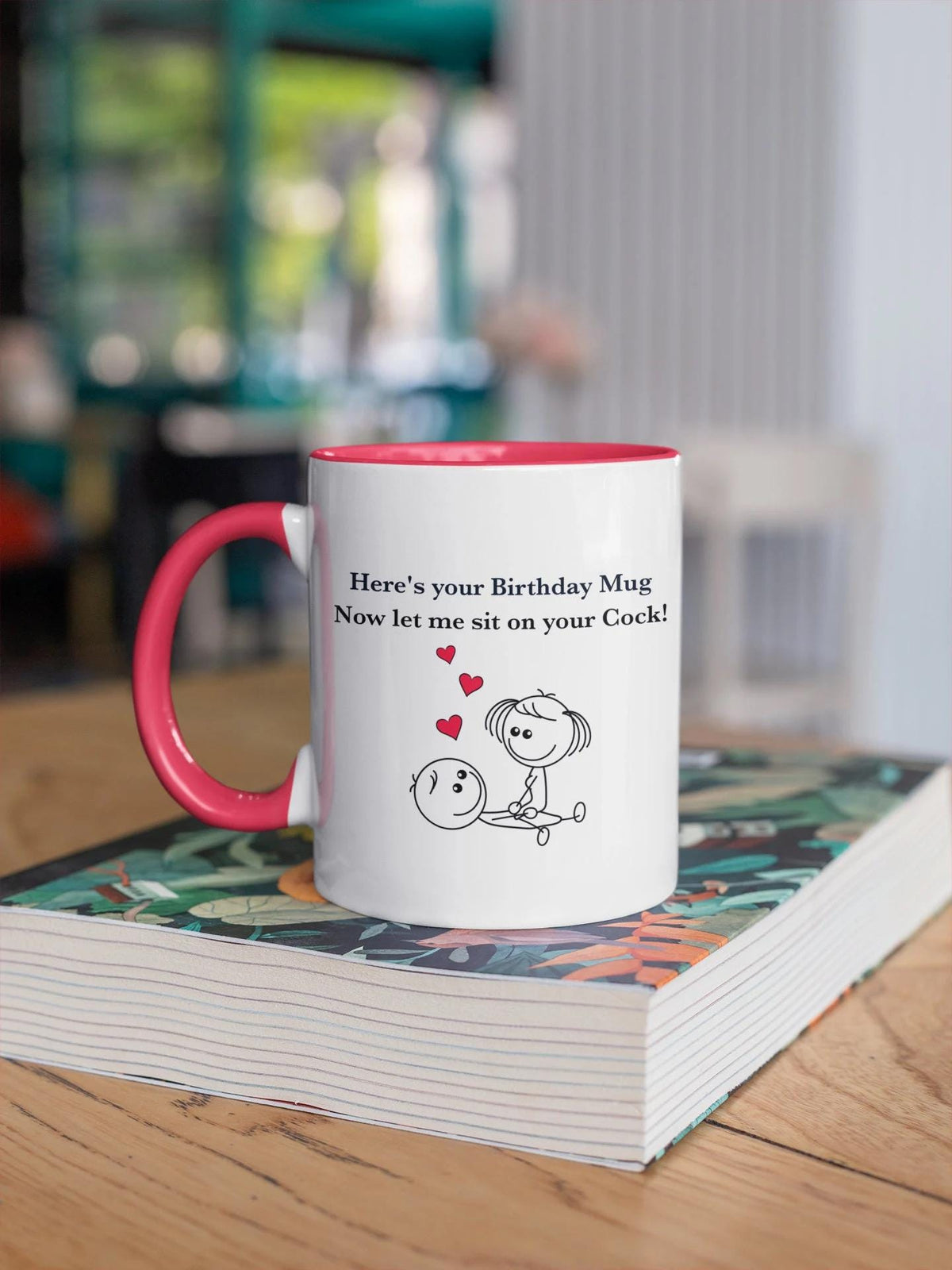 Rude Birthday Mug - Sit on your C**k - Multiple Colour Choices - Fast Tracked UK Post!