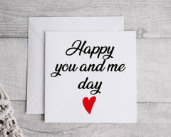 Happy You and Me Day Card -  Anniversary Card for Husband or Wife  - Fast UK Postage