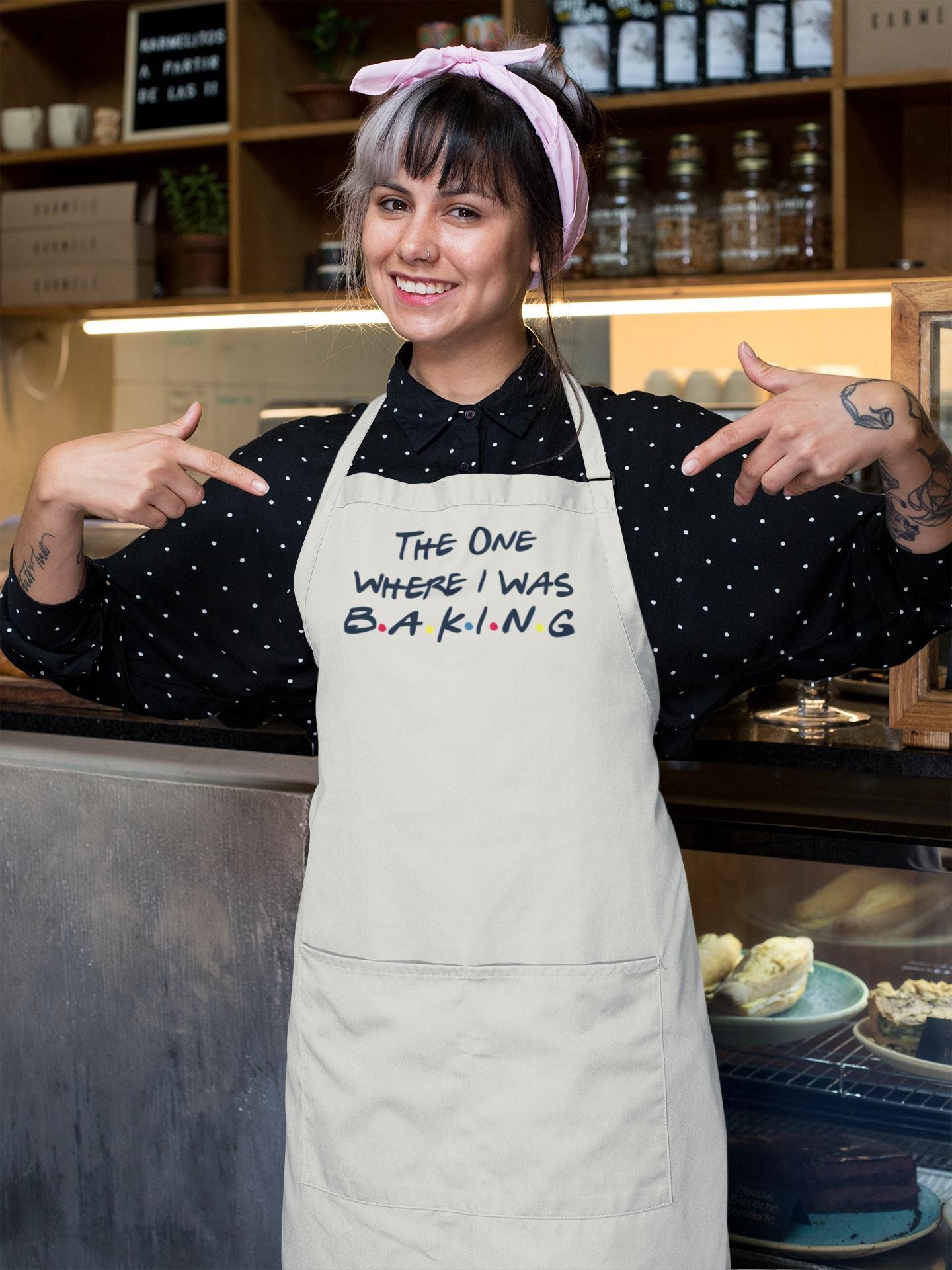 Personalised Apron - The One Where We Were Baking - Friends Style Apron