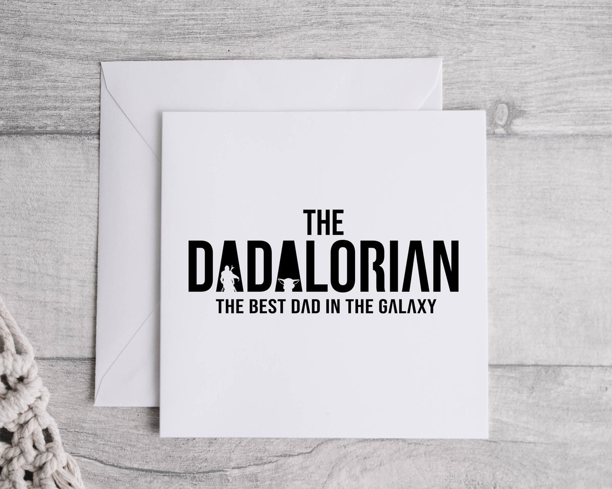 Fathers Day Card - The Dadalorian – Funny Dad Greeting Card with Fast UK Post