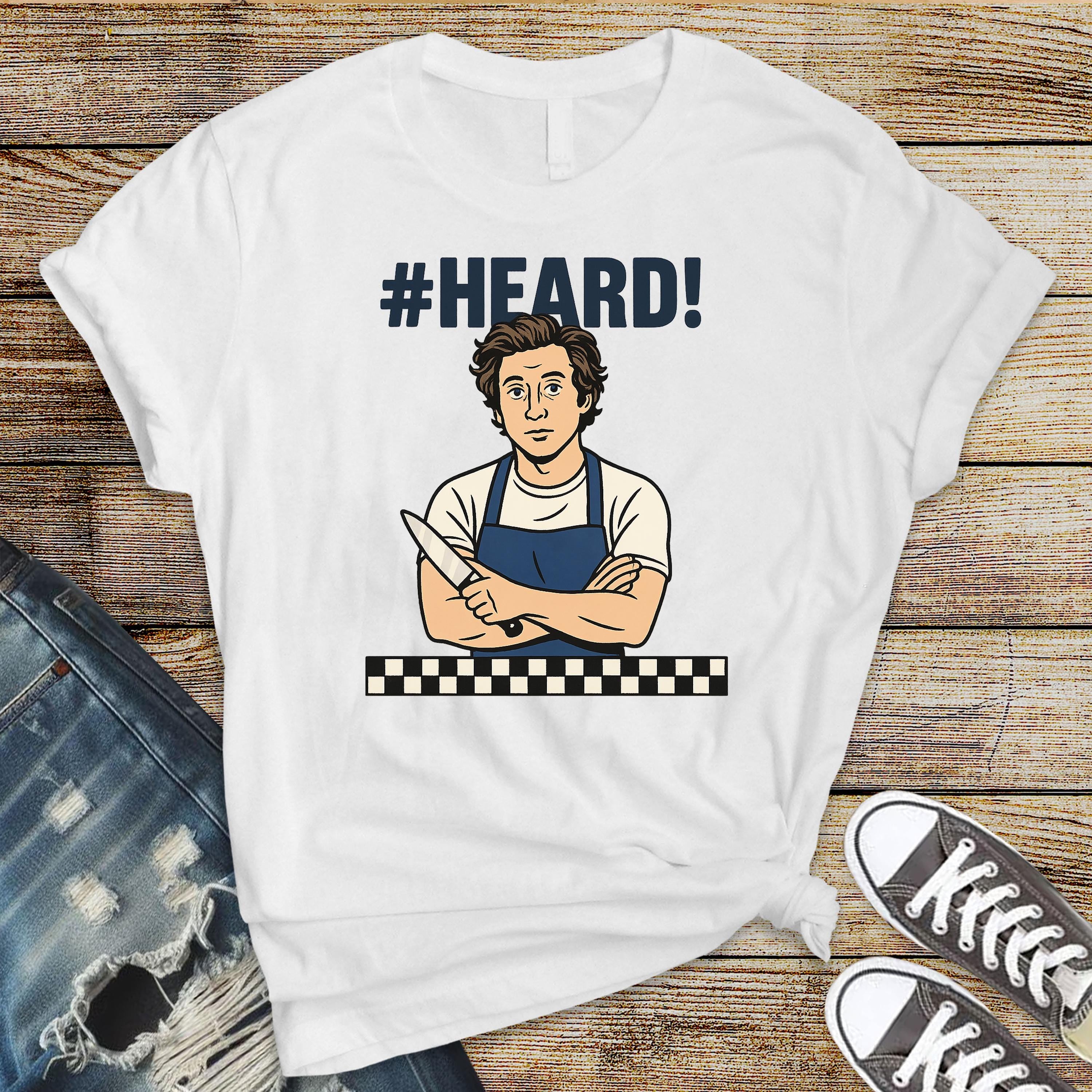 TV Show Parody T-Shirt: #Heard Quote Softstyle Tee - Fast UK Tracked Postage