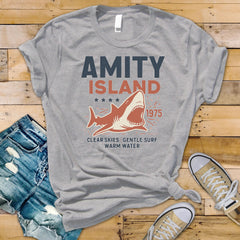 Movie Shirt: Amity Clear Skies Design - Fast Tracked UK Postage