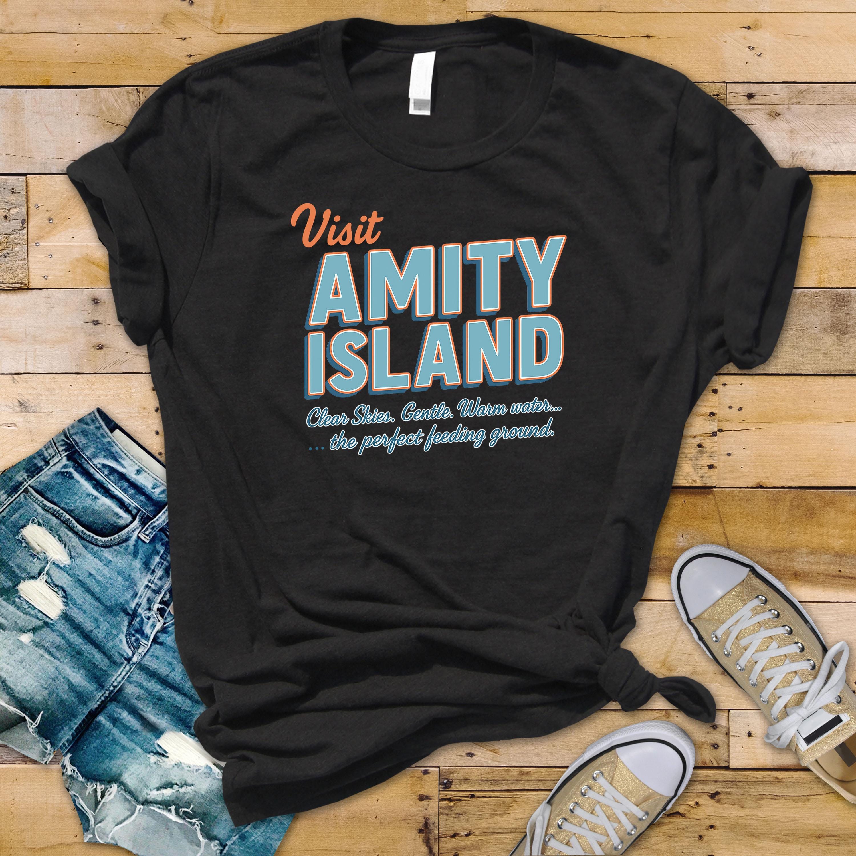 Visit Amity Island T-Shirt – Movie Parody Graphic Tee