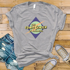 TV Show Parody T-Shirt - Comic Book Store Design on Premium Tee - Fast Tracked UK Postage
