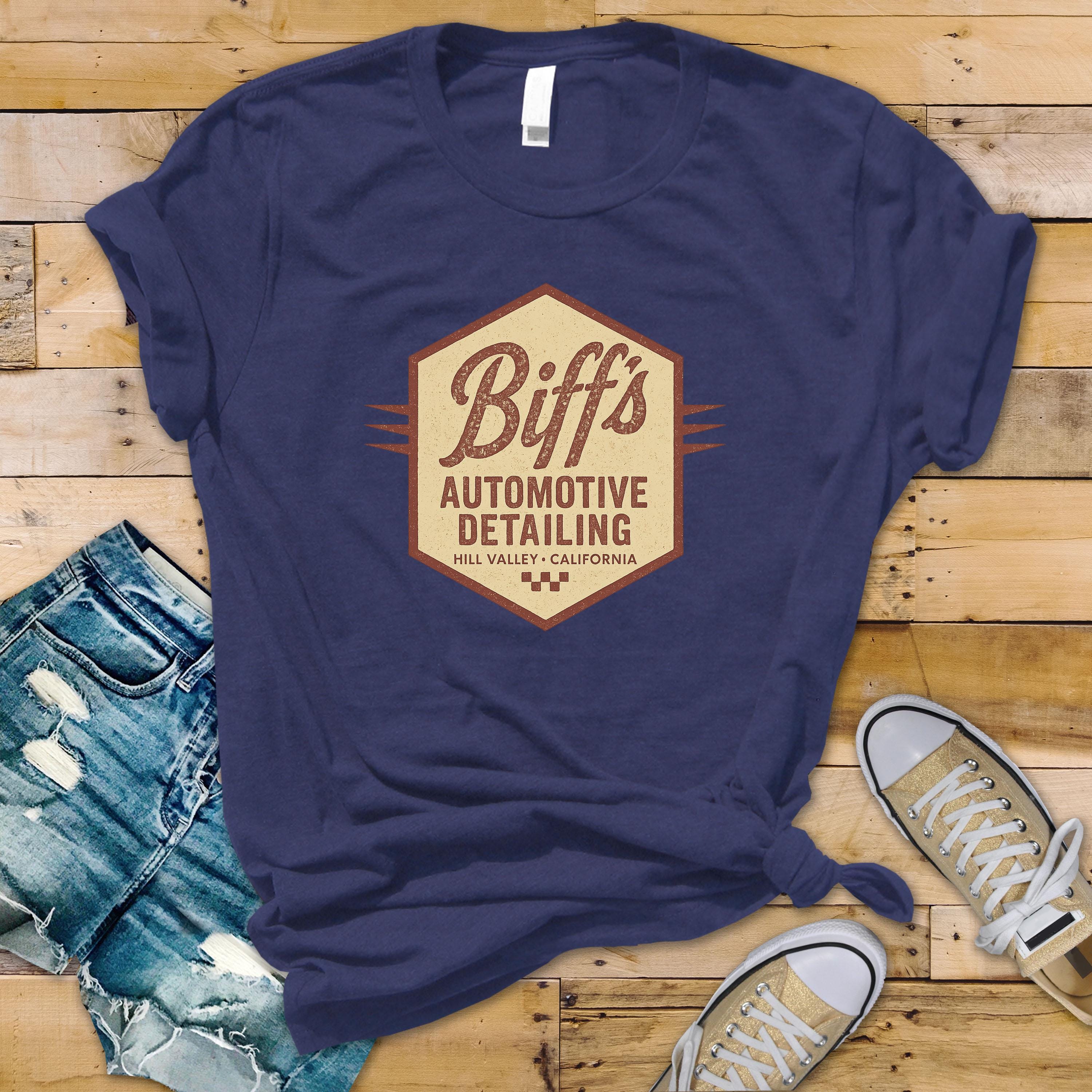 Movie Parody Shirt - Biffs Automotive Detailing Design on Soft Premium Tee - Fast Tracked UK Postage