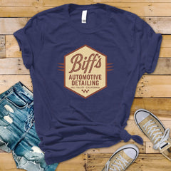Movie Parody Shirt - Biffs Automotive Detailing Design on Soft Premium Tee - Fast Tracked UK Postage