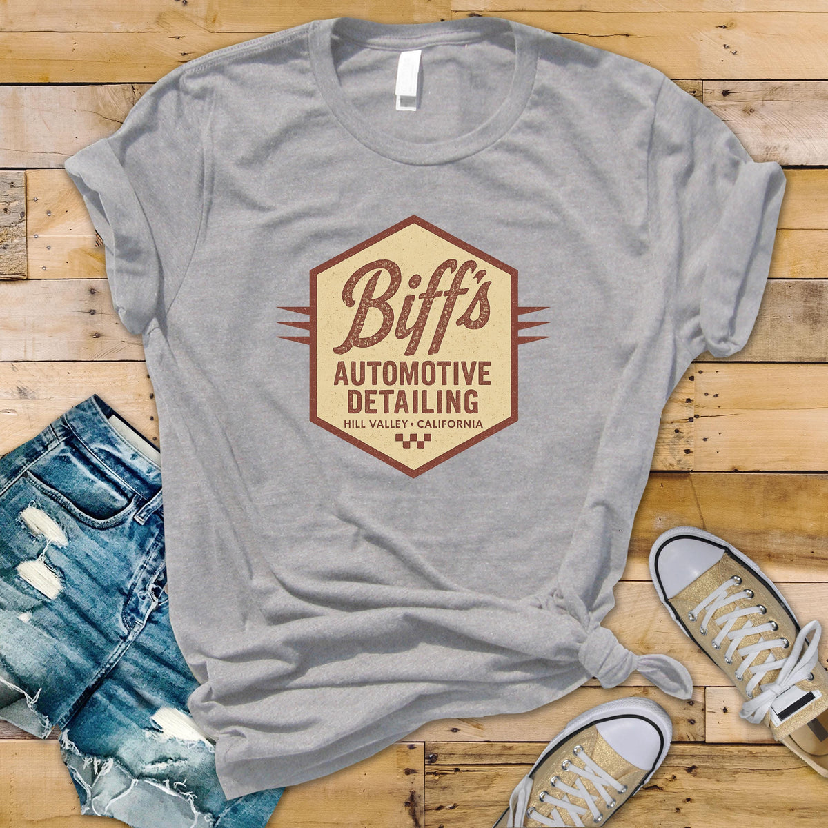 Movie Parody Shirt - Biffs Automotive Detailing Design on Soft Premium Tee - Fast Tracked UK Postage