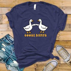 Goose Bumps T-Shirt - Funny Goose Design on Premium Tee - Funny Graphic Tee with Tracked UK Post