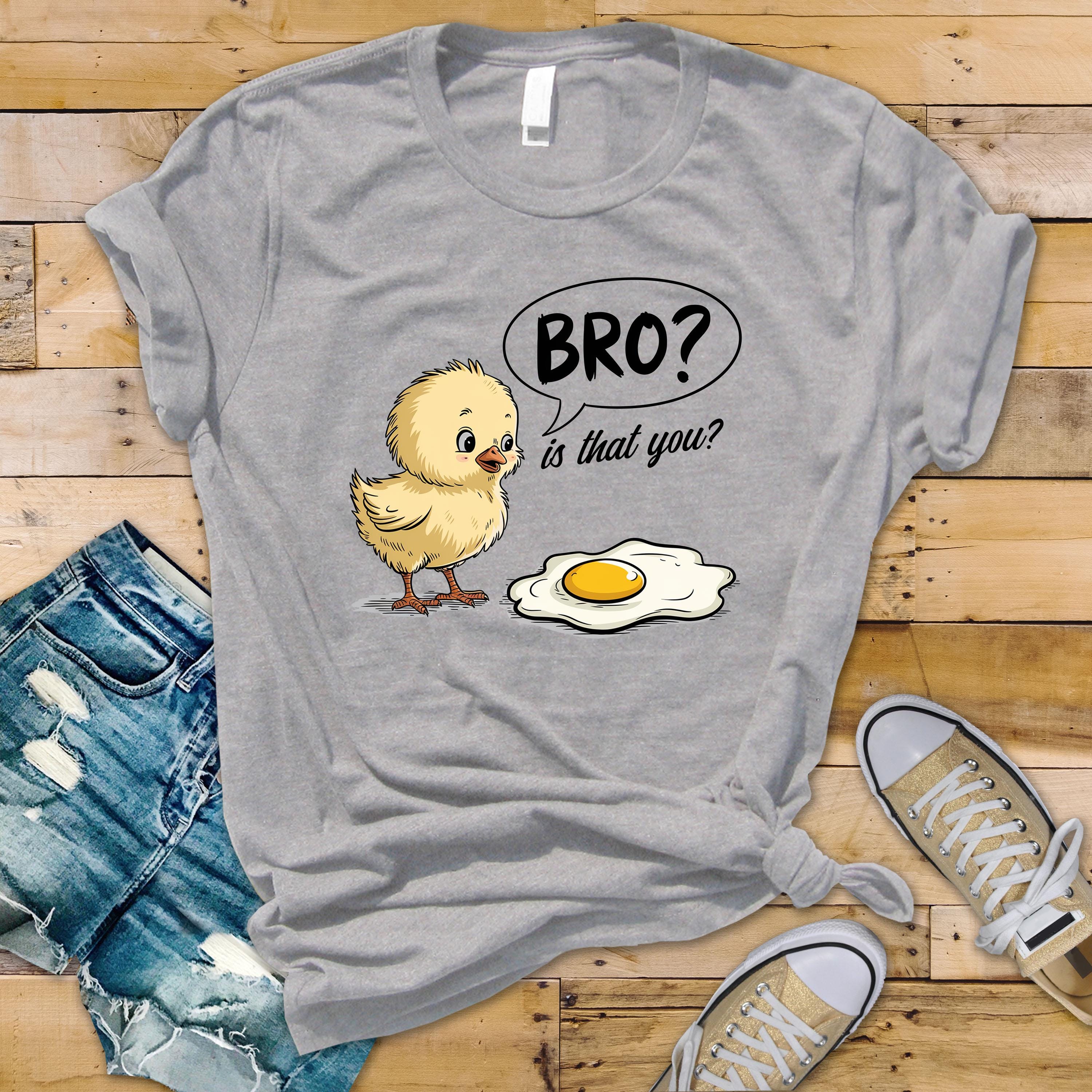 Funny Chicken T-Shirt - Bro is that you? Design on Bella & Canvas Premium Tee - Funny Graphic Tee with Tracked UK Post