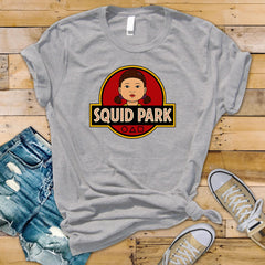Squid Park Parody T-Shirt: Funny Graphic Tee with Tracked UK Postage