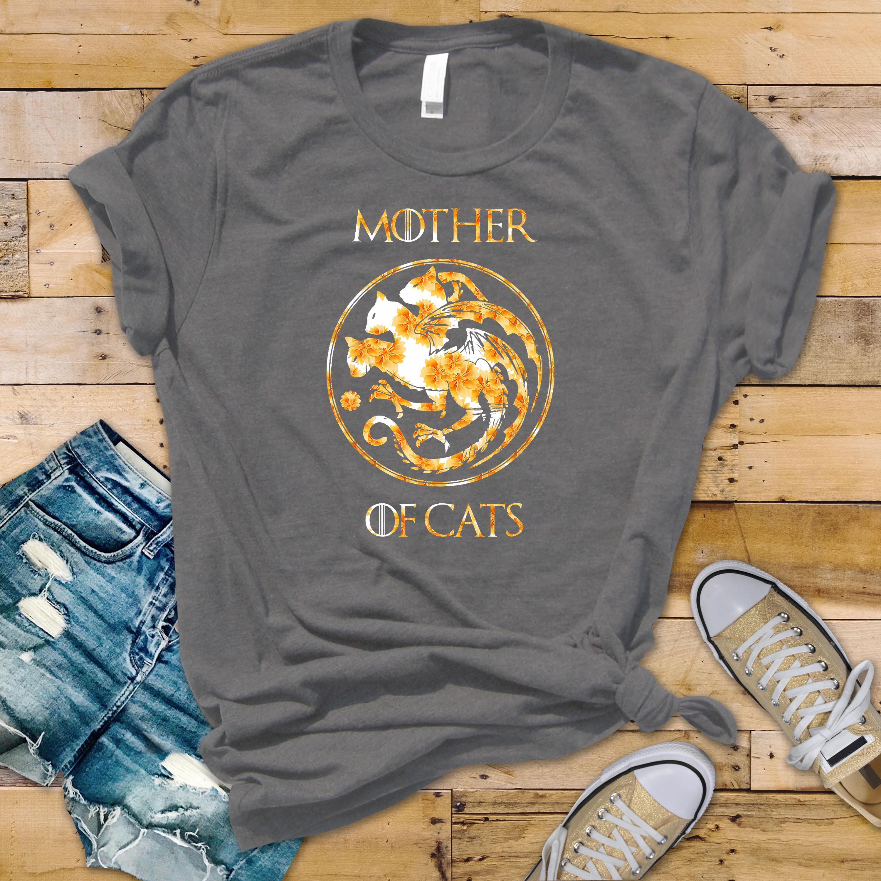 Mother of Cats T-Shirt: Funny TV Show Parody - Free Tracked Shipping
