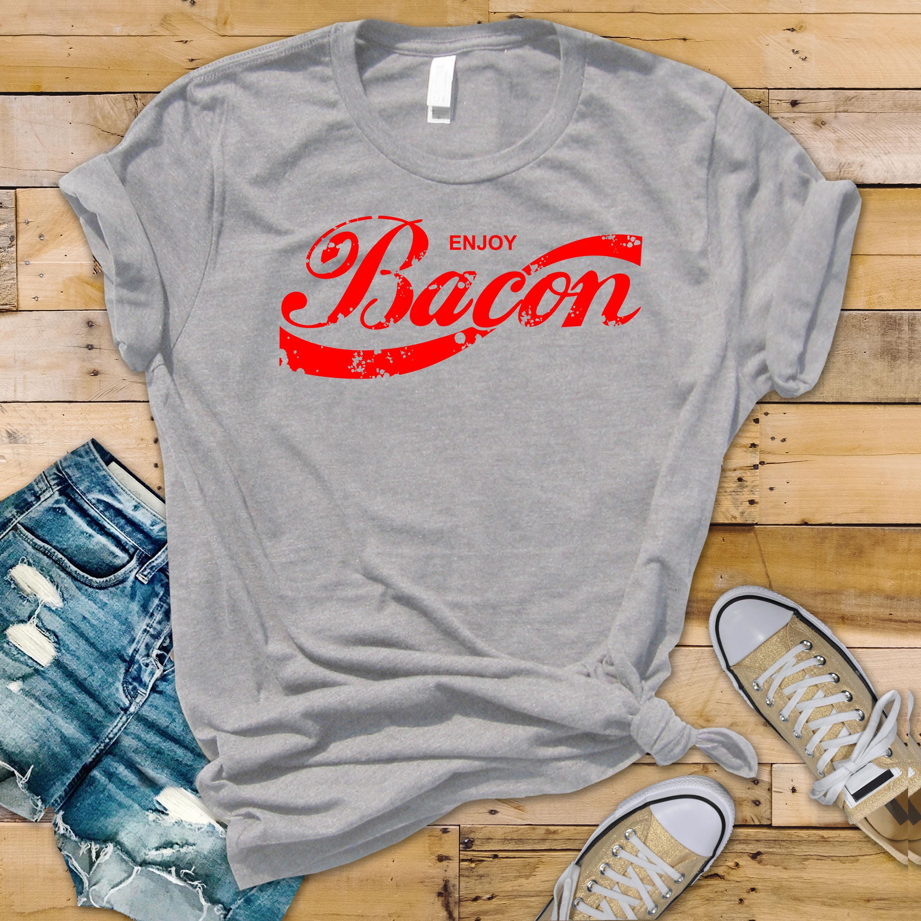 Vegan Parody T-Shirt: Funny Bacon Graphic Tee - Tracked UK Postage