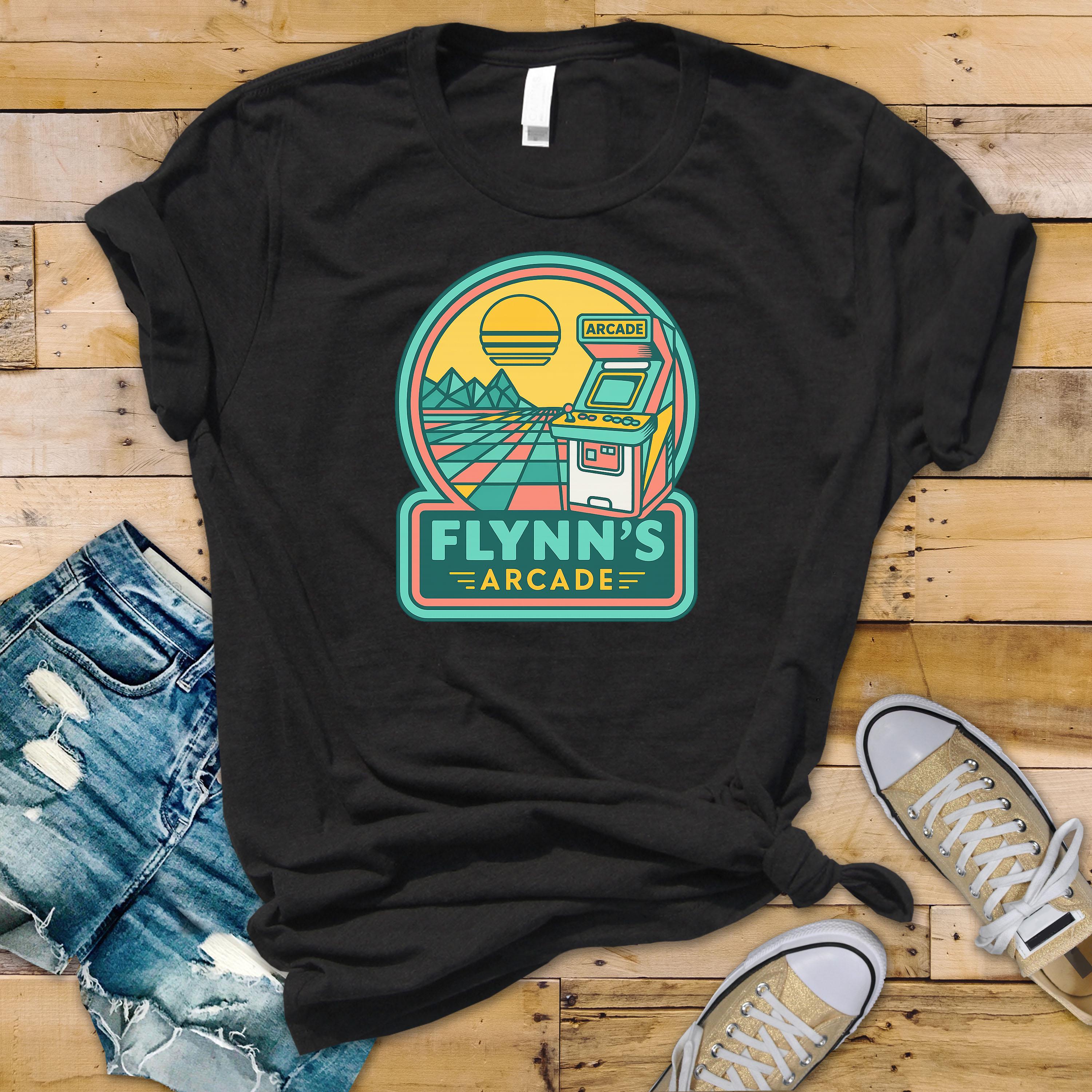 Movie Parody T-Shirt - Flynn's Design on Softstyle Premium Tee - Funny Graphic Tee with Tracked UK Postage