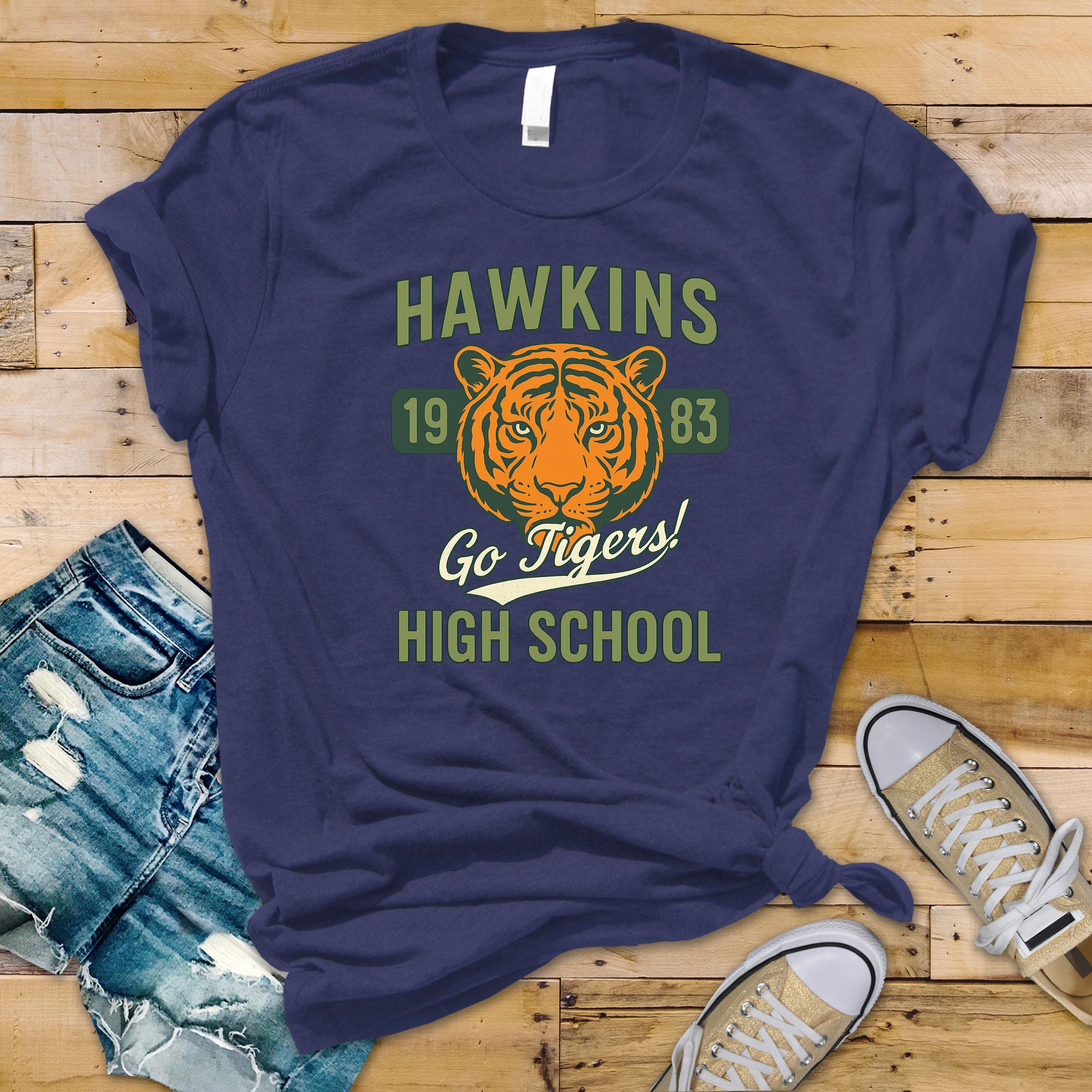TV Show Parody T-Shirt - Hawkins Design on Premium Tee - Funny Graphic Tee with Tracked UK Postage