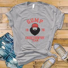 Movie Shirt - Gump Cross Country 1976 Design on Premium Tee - Fast Tracked UK Postage
