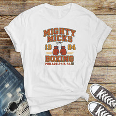 Movie Parody T-Shirt - Mighty Mick s Gym 1984 Design on Soft Premium Tee - Tracked UK Postage