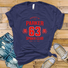 Movie Parody T-Shirt - Parker Spider Club Est 1963 Design on Premium Tee - Funny Graphic Tee with Tracked UK Postage