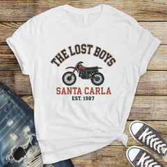 Santa Carla Motorcycles Shirt: 80s Movie Parody Graphic Tee