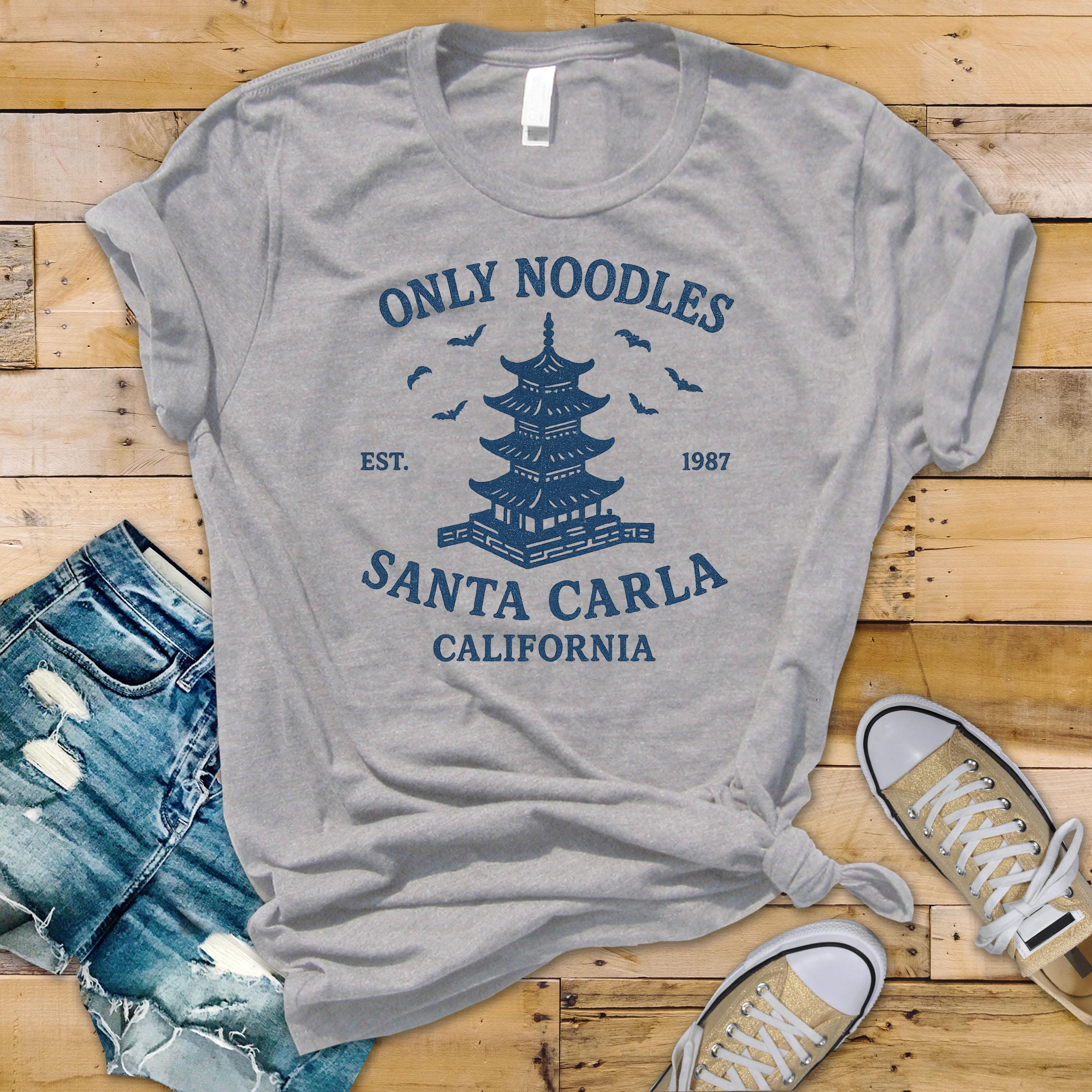 80s Movie Parody Shirt: Only Noodles Restaurant - Softstyle Tee - Fast UK Tracked Postage