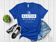 Movie Parody Shirt: The Baxter Building Design - Softstyle Tee - Fast UK Tracked Postage