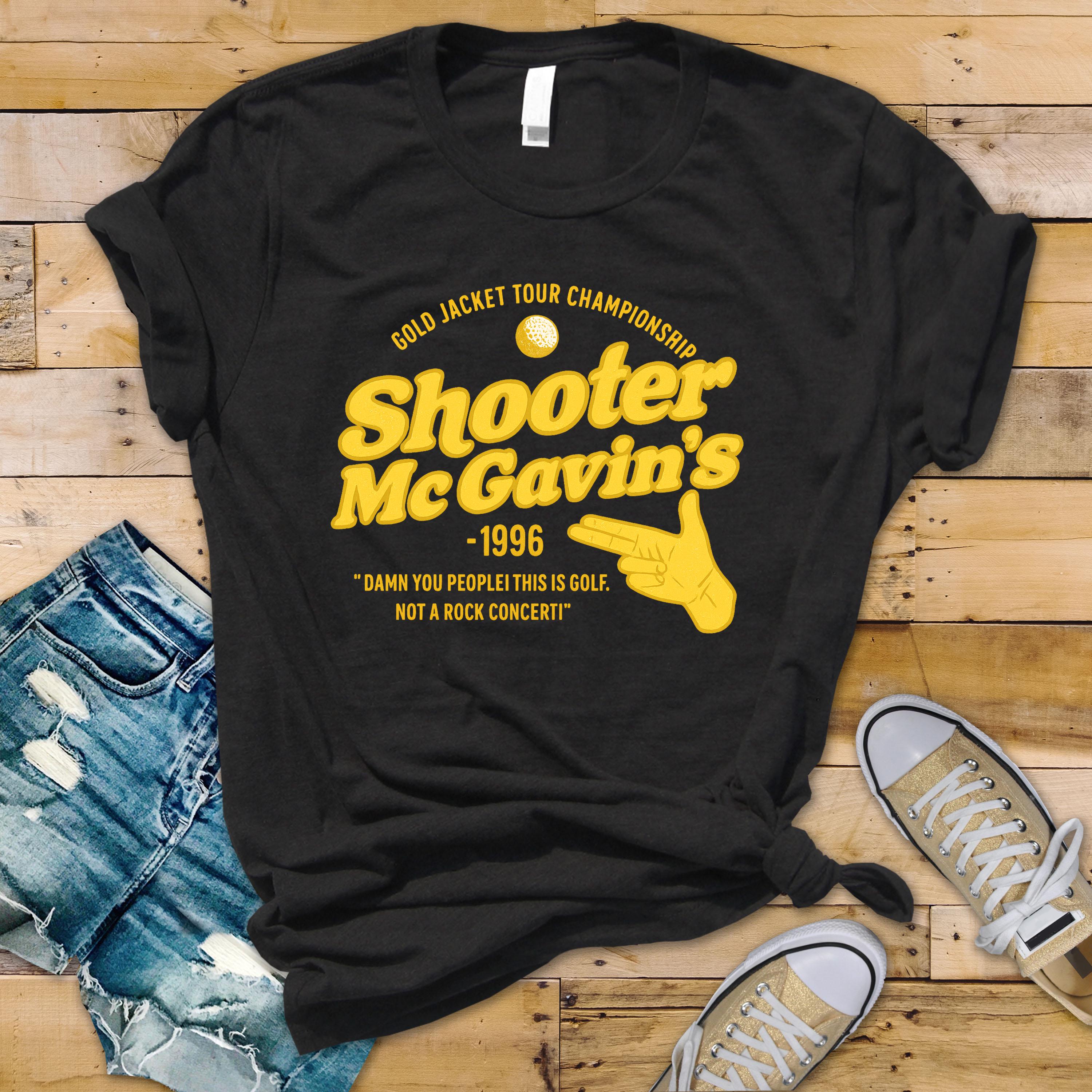 Shooter McGavin Movie Parody Shirt: Funny Graphic Tee -Fast Tracked UK Shipping