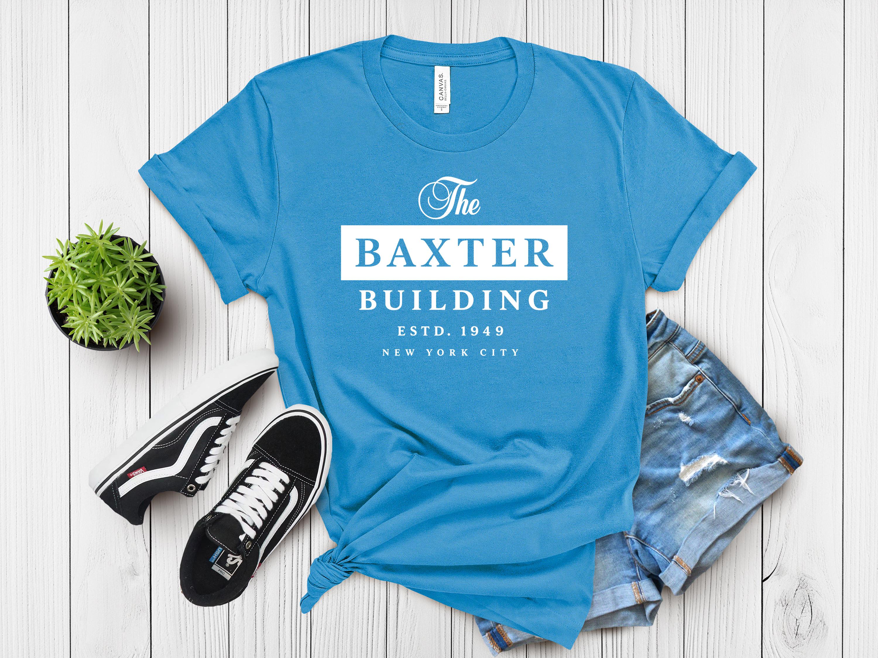 Movie Parody Shirt: The Baxter Building Design - Softstyle Tee - Fast UK Tracked Postage