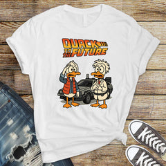 Quack to the Future Movie Shirt:  Parody Graphic Tee