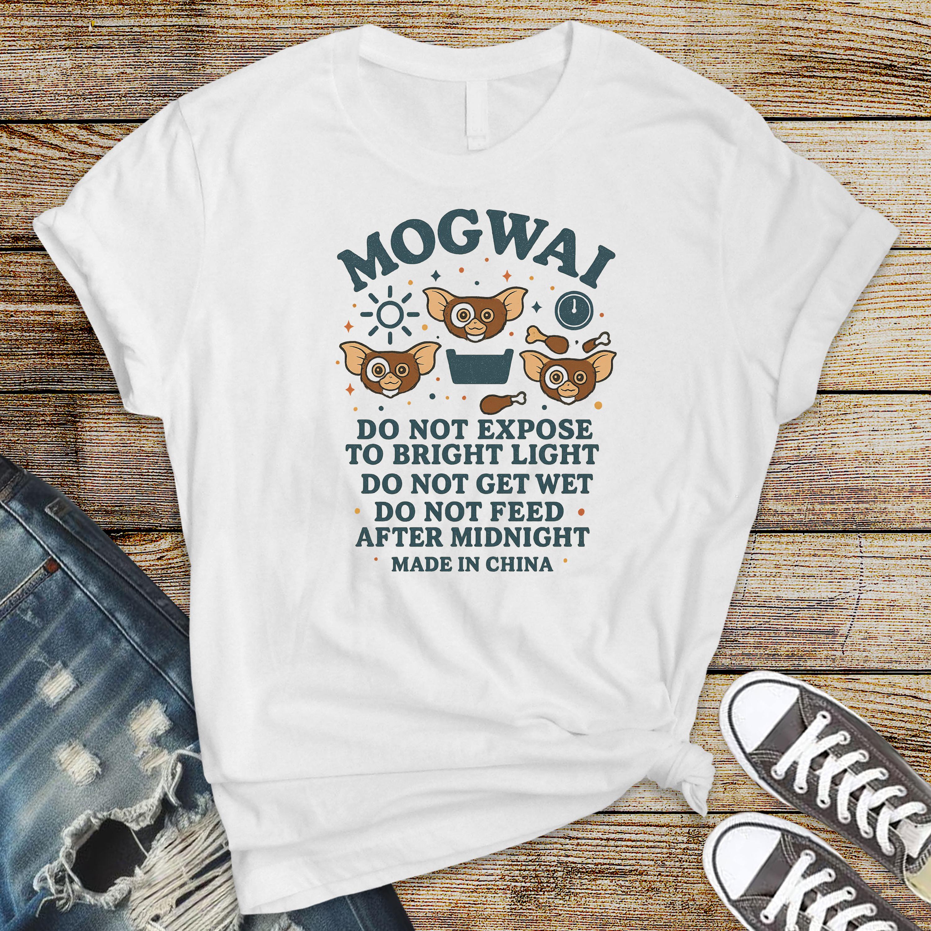 Movie Parody Graphic Tee: Mogwai Design, Softstyle Shirt - Fast Tracked UK Postage