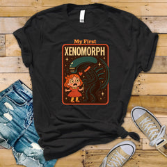 Movie Parody T-Shirt - My First Xenomorph Alien Design on Premium Tee - Funny Graphic Tee with Tracked UK Postage