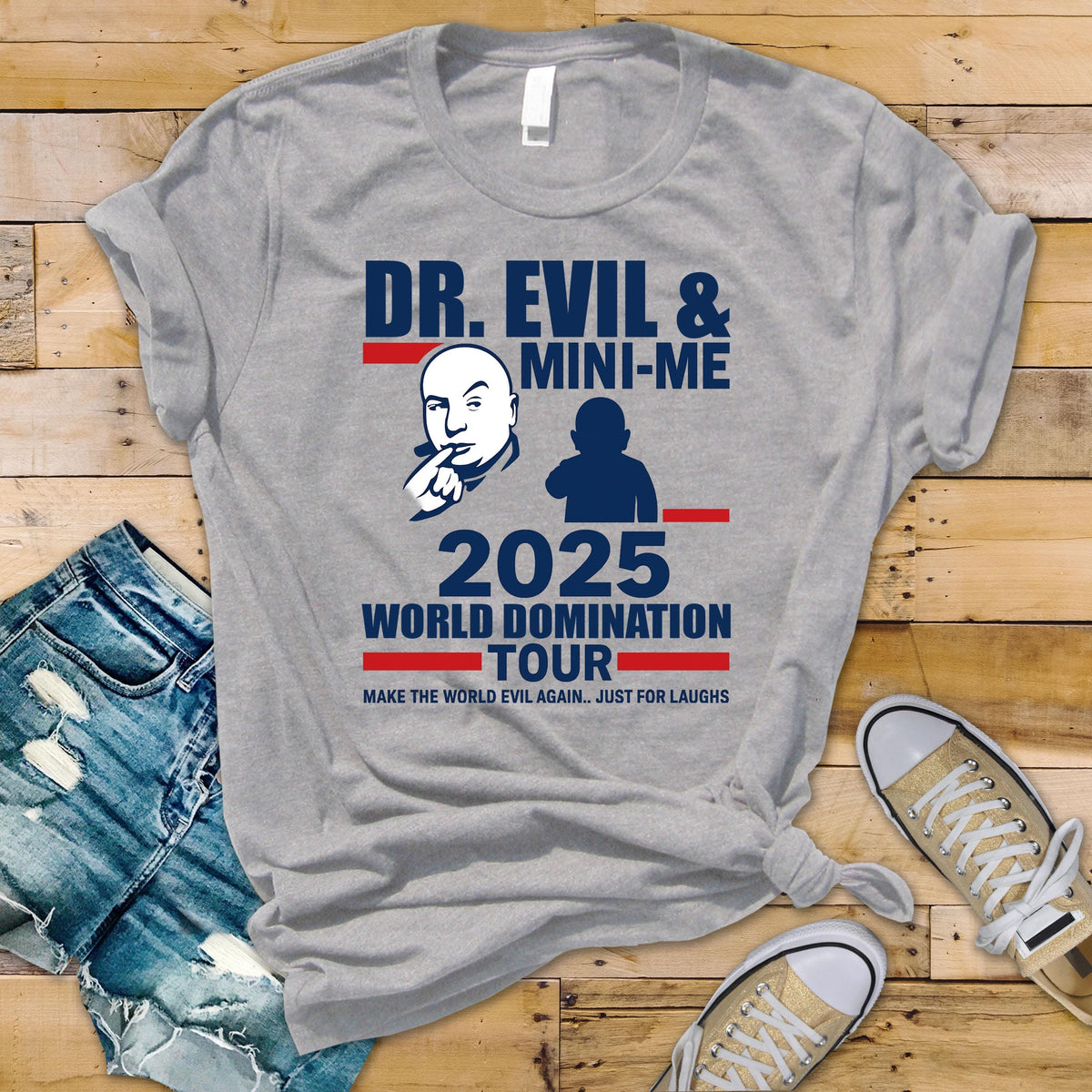 Dr. Evil 2025 World Tour Shirt - Movie Parody Softstyle Tee