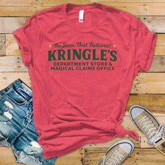 Christmas Shirt - Kringle's Dept Store Design -  Softstyle Premium Tee UK Tracked Postage