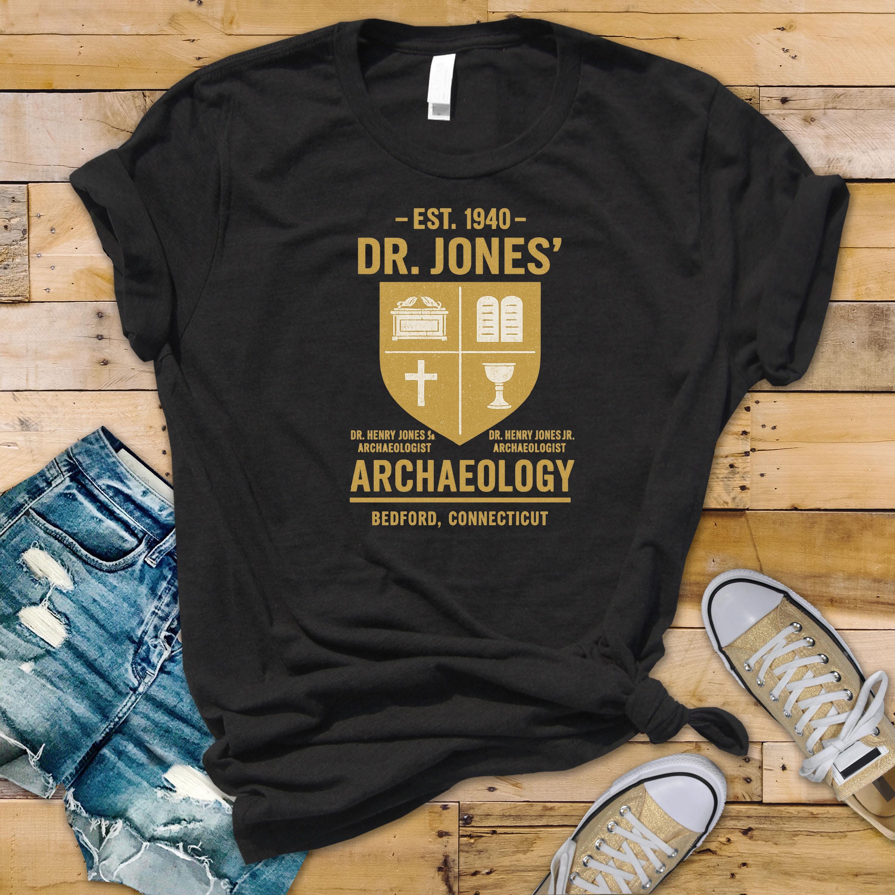 80's Movie Parody T-Shirt - Dr.Jones Rare Archaeology Design on Softstyle Premium Tee - Funny Graphic Tee with Tracked UK Postage