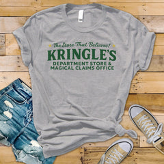 Christmas Movie Parody T-Shirt - Kringle's Dept Store Design -  Softstyle Premium Tee UK Tracked Postage