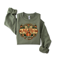 McFly's Guitars Movie Parody Sweatshirt: Gildan Heavyweight Graphic Top - Fast Tracked UK Shipping