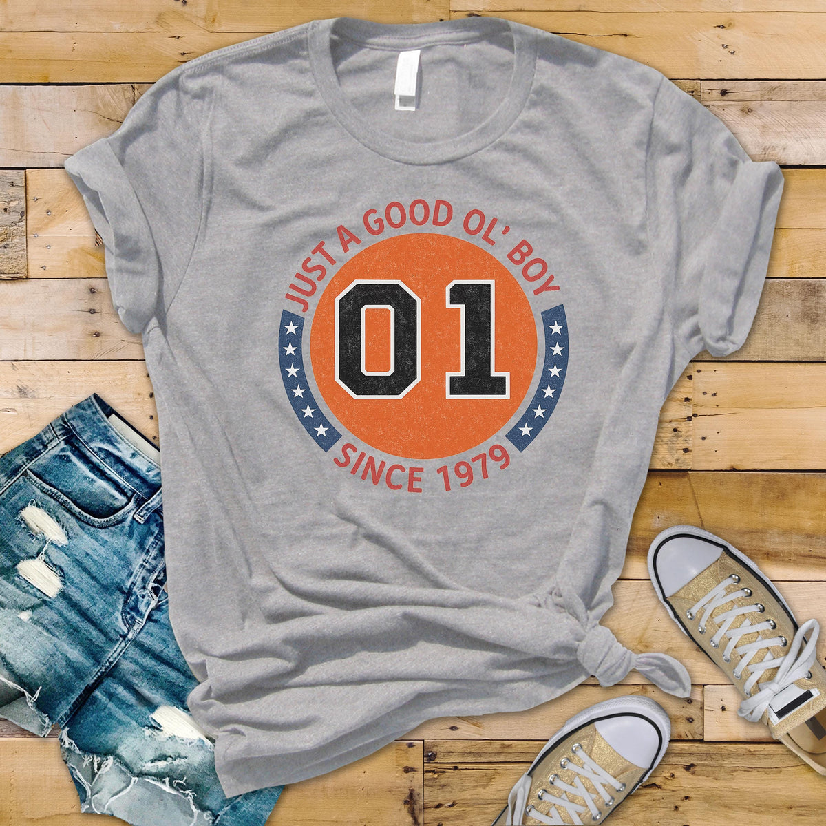 70's TV Show Parody T-Shirt - Just a Good Ol' Boy Design on Softstyle Premium Tee - Funny Graphic Tee with Tracked UK Postage