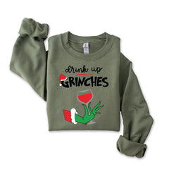 Drink Up Grinches Christmas Sweatshirt: Fast UK Tracked Post
