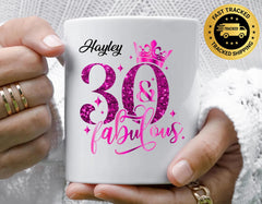 Personalised 30th Birthday Mug - Fast Free Tracked Post
