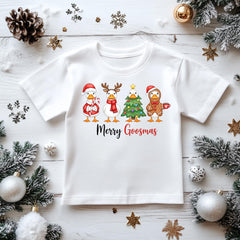 Kids Christmas Shirt: Merry Goosmas Set- Gildan Heavyweight Cotton