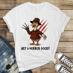 Horror T-Shirt - Just a Horror Goose Design on Softstyle Tee