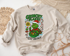 Grinchy Flakes Christmas Sweatshirt: Gildan Heavyweight Blend - Fast Tracked Shipping